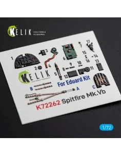 Spitfire Mk.Vb - interior 3D decals for Eduard, 1/72 - Kelik K72262 2