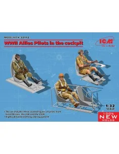 WWII Allies Pilots in the cockpit (British, Amarican, Soviet)(100%n...