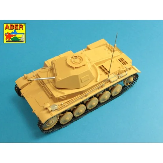 Barrels for Pz.Kpfw.II, Ausf.F, 1/24 - Aber Models 24 T02 Barrels for Pz.Kpfw.II, Ausf.F, 1/24 - Aber Models 24 T02
