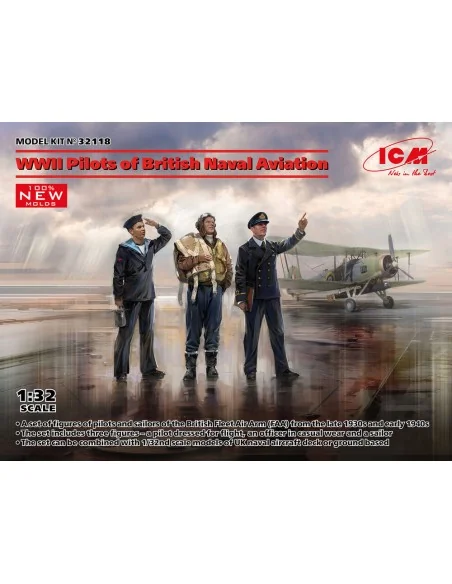 WWII Pilots of British Naval Aviation (100% new molds), 1/32 - ICM ...