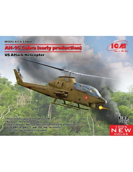AH-1G Cobra (early production), US Attack Helicopter (100% new mold...
