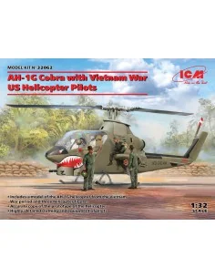 AH-1G Cobra with Vietnam War US Helicopter Pilots, 1/32 - ICM 32062