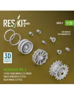 Merkava Mk.3 steel road wheels (12 pairs), track sprockets (2 pcs),...