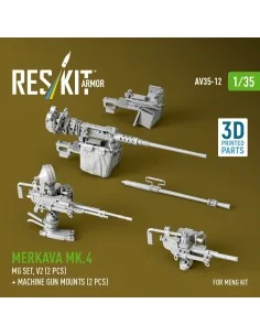 Merkava Mk.4 MG set, V.2 (2 pcs) + Machine gun mounts (2 pcs) (3D P... 2