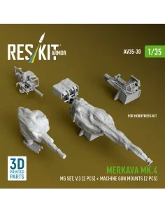Merkava Mk.4 MG set, V.3 (2 pcs) + Machine gun mounts (2 pcs) (3D P... 2