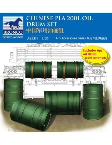 Chinese PLA 200L Oil Drum set, 1/35 - Bronco Models AB3519