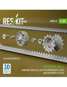 Merkava Mk.4 Workable track set late type w/Sprockets (2 pcs) and i... 2