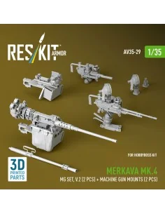 Merkava Mk.4 MG set, V.2 (2 pcs) + Machine gun mounts (2 pcs) (3D P... 2