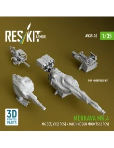Merkava Mk.4 MG set, V.3 (2 pcs) + Machine gun mounts (2 pcs) (3D P... 2