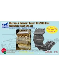 Matilda 2 T.D.5910 Type Workable Track Link Set, 1/35 - Bronco Mode...