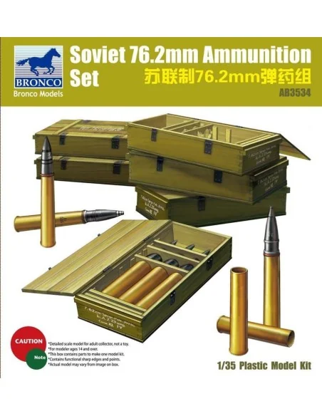 Soviet 76, 2mm Ammunition Set, 1/35 - Bronco Models AB3534
