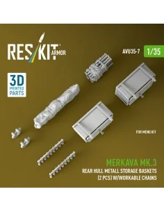 Merkava Mk.3 rear hull metall storage baskets (2 pcs) w/workable ch... 2
