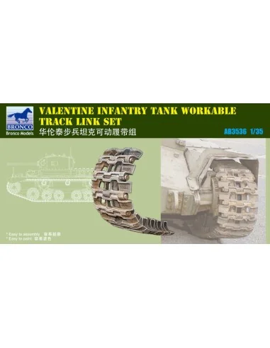 British Valentine Tank Workable Track Li Link Set, 1/35 - Bronco Mo...
