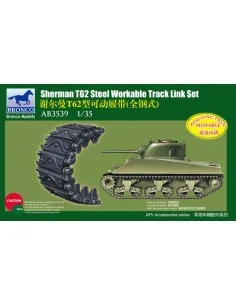[NO_DESC] Shermann T62 Workable Track Link Set, 1/35 - Bronco Model...