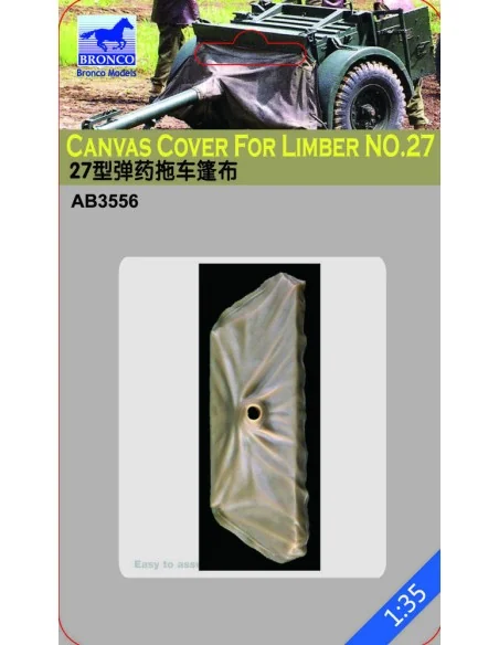 Canvas Cover For Limber No.27, 1/35 - Bronco Models AB3556