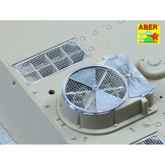 Grilles for Sd.Kfz.171 Panther Ausf.G late model, 1/25 - Aber Model...
