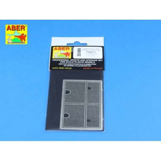 Grilles for Sd.Kfz.181.Tiger I, 1/25 - Aber Models 25006 Grilles for Sd.Kfz.181.Tiger I, 1/25 - Aber Models 25006