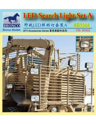LED Search Light Set A., 1/35 - Bronco Models AB3568