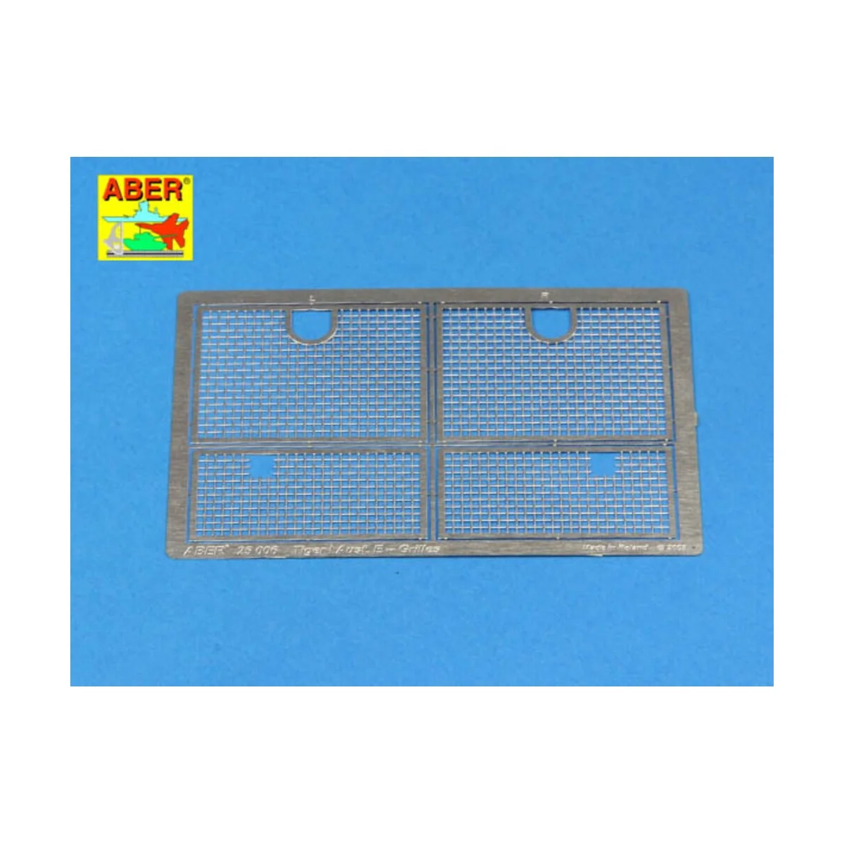 Grilles for Sd.Kfz.181.Tiger I, 1/25 - Aber Models 25006 Grilles for Sd.Kfz.181.Tiger I, 1/25 - Aber Models 25006