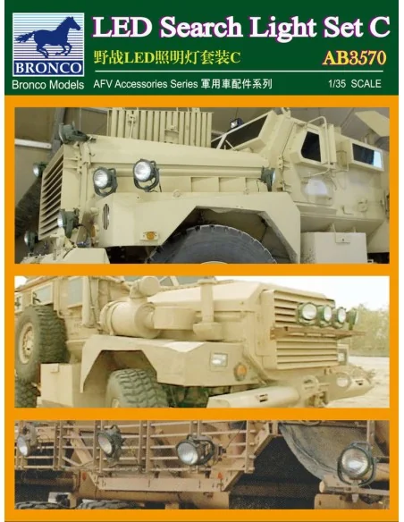 [NO_DESC] LED Search Light Set C., 1/35 - Bronco Models AB3570
