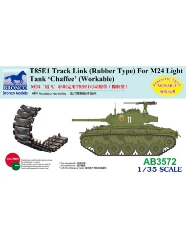 [NO_DESC] T85E1 Track Link (Rubber Type) For M24 Light Tank Chaffee...