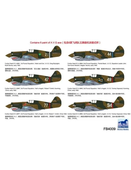 Curtiss Hawk 81-A2'AVG'(Special Edition, 1/48 - Bronco Models FB4009