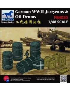 WWII German Jerry Can & Fuel Drum, 1/48 - Bronco Models FB4020