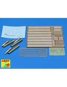 8, 8 cm Tiger I high-explosive Ammo with box, 1/16 - Aber Models 16014