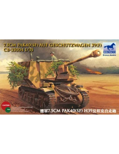 7.5cm Pak40(Sf) auf Geschutzwagen 39H(f), 1/35 - Bronco Models CB35004