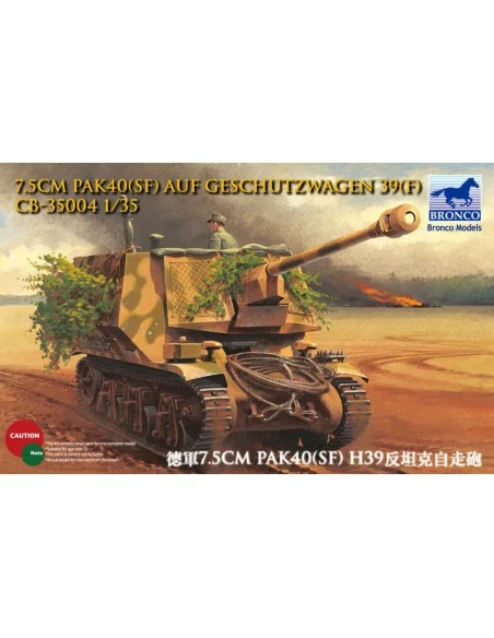 7.5cm Pak40(Sf) auf Geschutzwagen 39H(f), 1/35 - Bronco Models CB35004