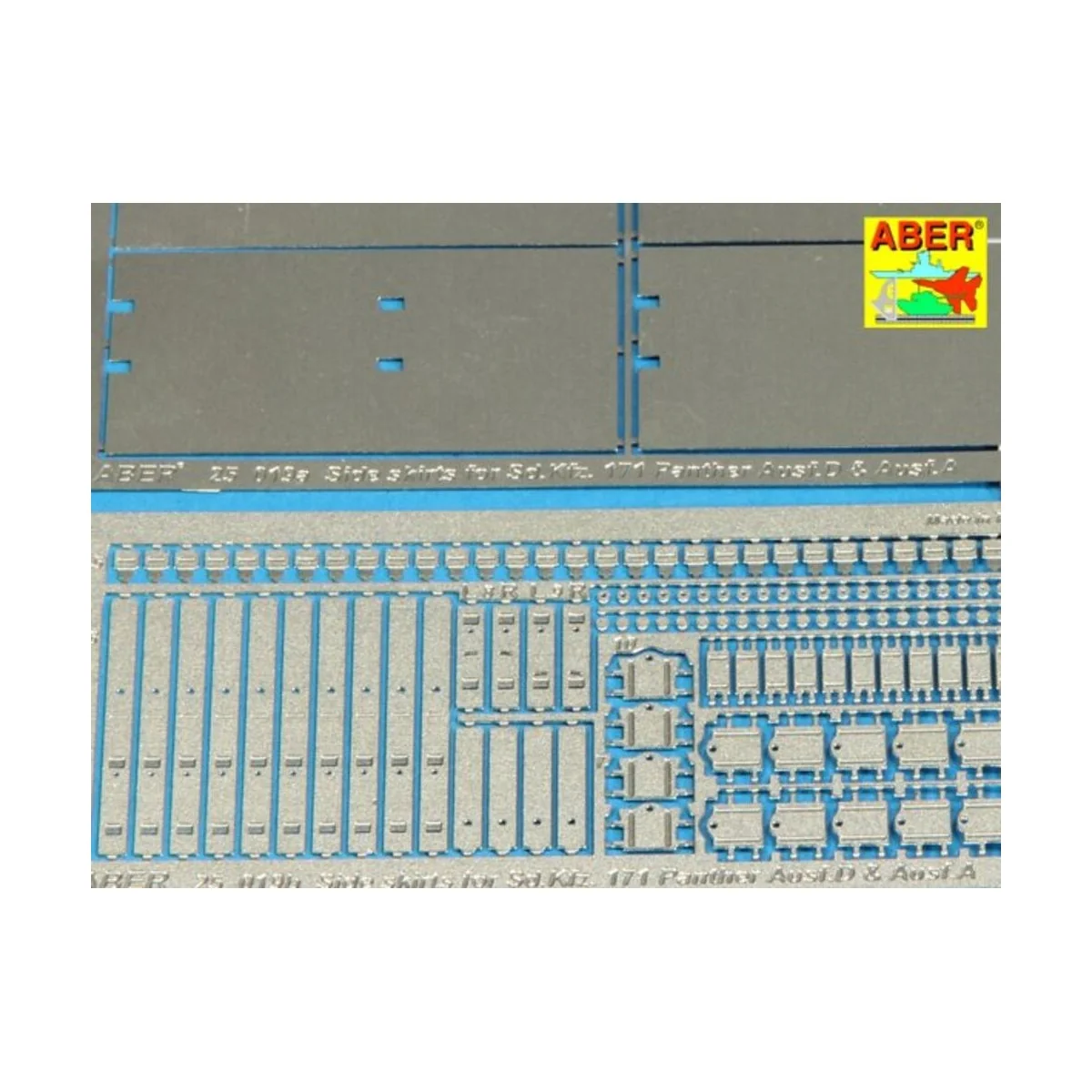 Side skirts for Panther A/D, 1/25 - Aber Models 25019 Side skirts for Panther A/D, 1/25 - Aber Models 25019