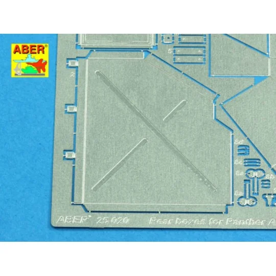 Rear boxes for (Sd.Kfz. 171) Panther Ausf.A, 1/25 - Aber Models 25020