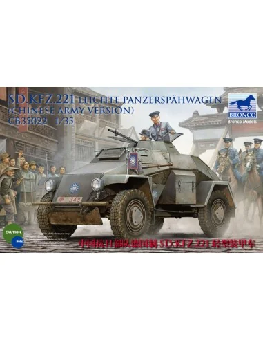 Sd.Kfz.221 Armored Car (Chinese Version), 1/35 - Bronco Models CB35022