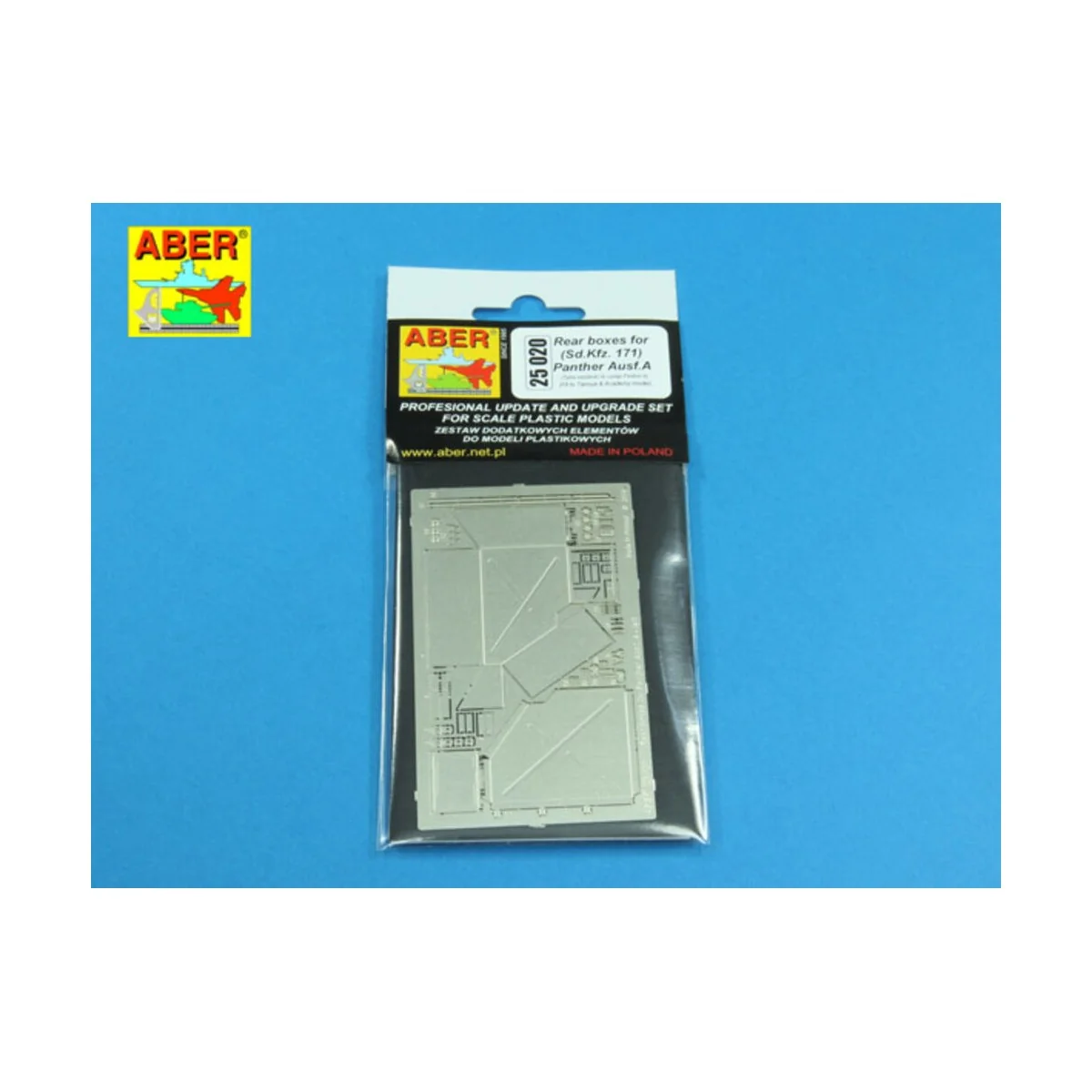 Rear boxes for (Sd.Kfz. 171) Panther Ausf.A, 1/25 - Aber Models 25020