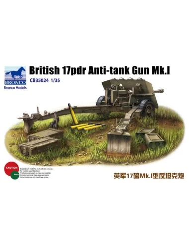 British 17pdr Anti-tank gun Mk.I, 1/35 - Bronco Models CB35024