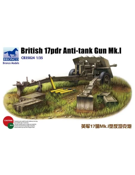 British 17pdr Anti-tank gun Mk.I, 1/35 - Bronco Models CB35024