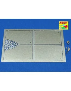 Tiger II Henshel- Vol.4- Armour for grilles, 1/16 - Aber Models 16037