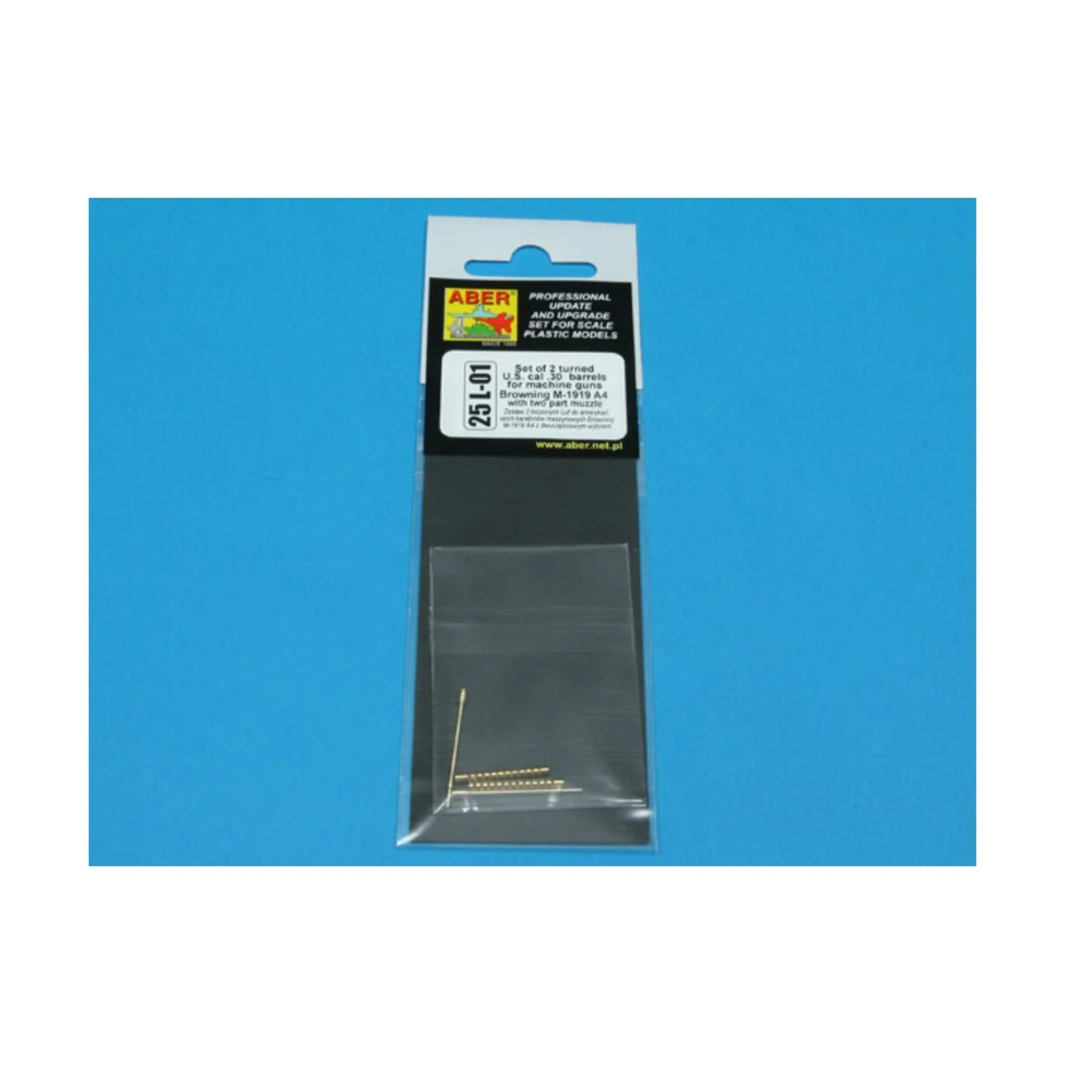 Browning M-1919 with two part muzzle, 1/25 - Aber Models 25 L-01 Browning M-1919 with two part muzzle, 1/25 - Aber Models 25 L-01