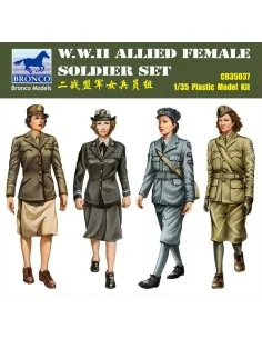 W.W.II Allied Female Soldier Set(4 Figur, 1/35 - Bronco Models CB35037