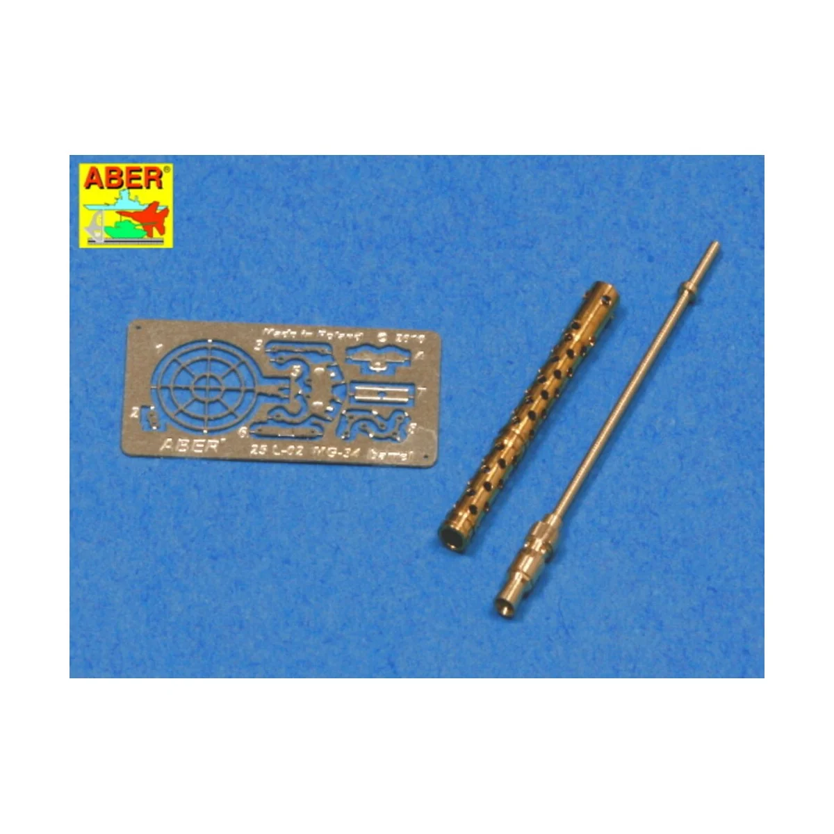 MG34 barrel, 1/25 - Aber Models 25 L-02