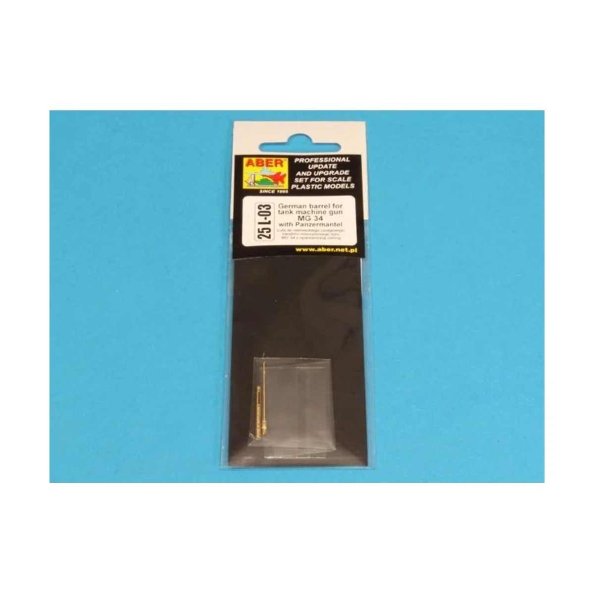 Barrel for German tank MG 34, 1/25 - Aber Models 25 L-03 Barrel for German tank MG 34, 1/25 - Aber Models 25 L-03