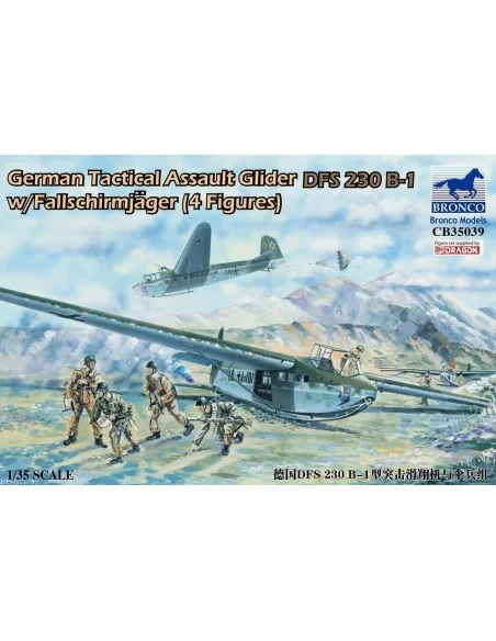 German Tactical Assault Glider DFS 230 B-1 w/Fallschirmjäger (4 Fig...