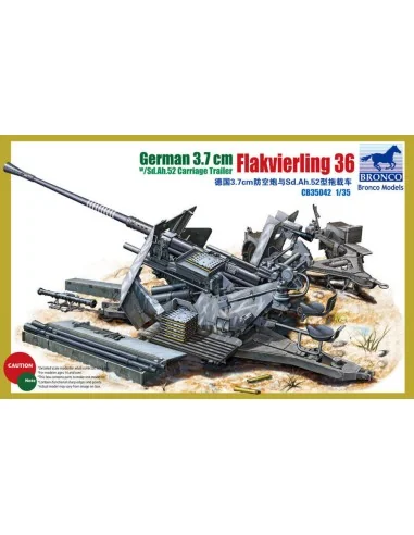German 3.7cm Flak36, 1/35 - Bronco Models CB35042