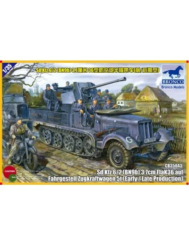 Sd.kfz 6/2 5t 3.7cm Flak36 half-trackBN9 Early/Late Prod., 1/35 - B...