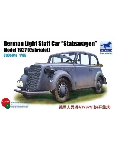 German Light Staff Car Stabswagen Mod. 1937 (Cabriolet), 1/35 - Bro...