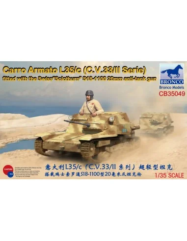 Carro Armato L35/c(C.V.33/II Serie)Fitte with the Swiss"Solothurn"S...