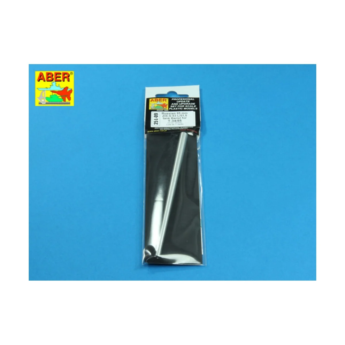 Tank Barrel for T-34/85 (model 1943/44), 1/25 - Aber Models 25 L-09