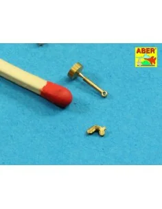 Wing nuts with turned bolt x 12 pcs., 1/16 - Aber Models 16105