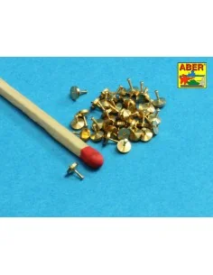 Turned rivets 0, 9 x1, 3 x 0, 5mm 40 pcs., 1/16 - Aber Models 16106