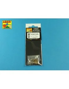 Turned rivets 0, 9 x1, 3 x 0, 5mm 40 pcs., 1/16 - Aber Models 16106 2